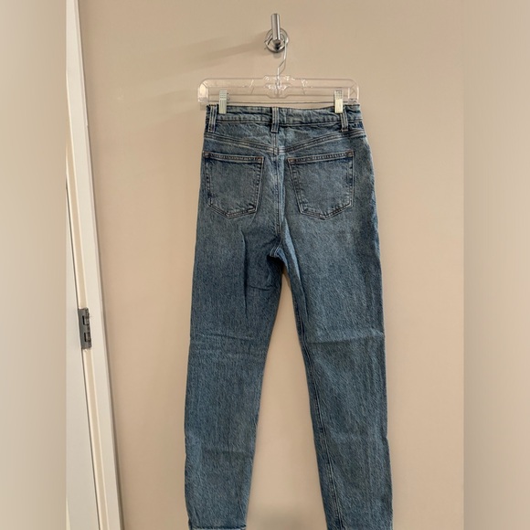 reformation liza high rise straight jean in color huntington - Picture 7 of 9